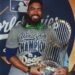 Abinader vibra con Teoscar Hernández tras victoria de los Dodgers en la Serie Mundial