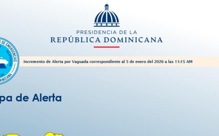 ¡Vaguada activa la alarma! El riesgo se expande a 5 provincias; Montecristi y Puerto Plata en amarilla