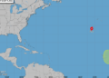 Tormenta tropical Fay se debilita en el Atlántico y el NHC confirma su trayectoria