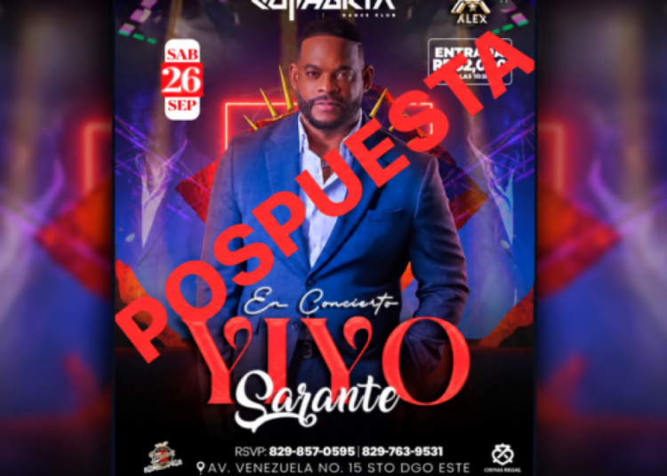 Yiyo Sarante reprograma concierto tras el trágico asesinato de su cuñada