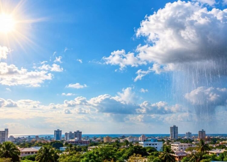 Ambiente soleado predomina en el país con aguaceros aislados por la tarde