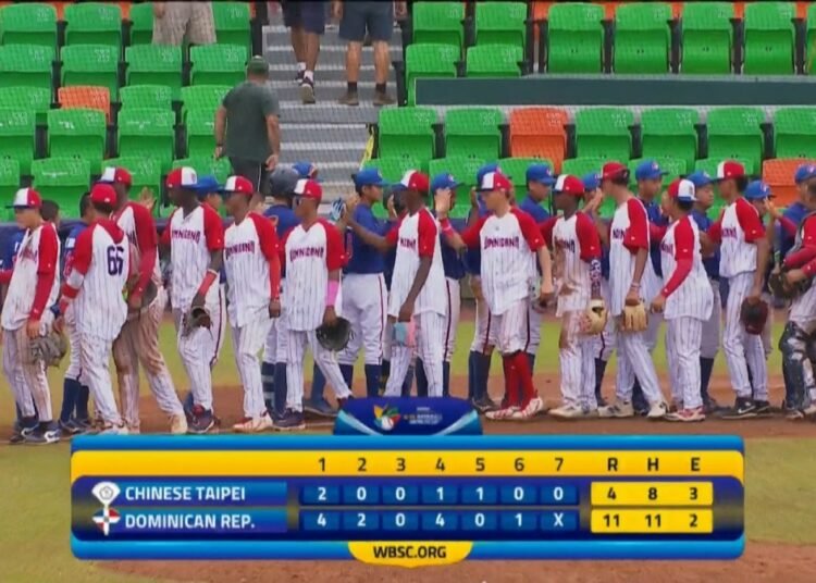 Republica Dominicana aplasta a China Taipei y busca la gloria en el Mundial U15