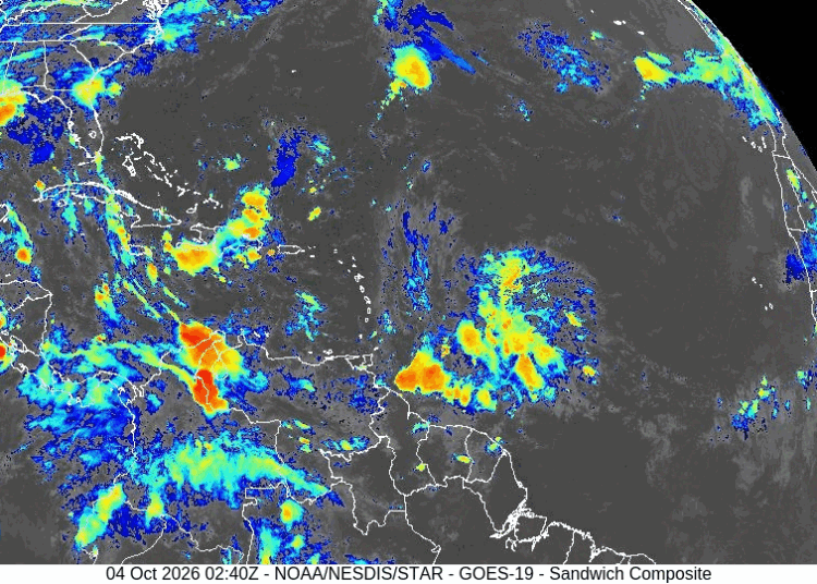 Lluvias, tormentas y posibles granizadas persisten en el Cibao y noreste por vaguada