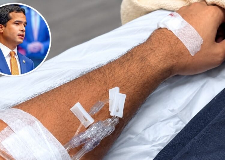 Senador Omar Fernández continúa hospitalizado por cuadro de fiebre alta y problemas gástricos