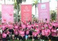 El Jardín Botánico se viste de rosa en una masiva carrera familiar contra el cáncer