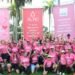 El Jardín Botánico se viste de rosa en una masiva carrera familiar contra el cáncer