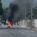 Huelga paraliza Bonao: cierran comercios, suspenden clases y queman neumáticos