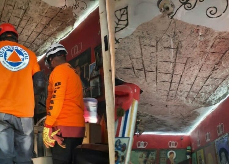 Colapso de techo en San Pedro de Macorís deja tres heridos y activa a los organismos de emergencia