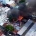 Devastador incendio arrasa con cinco viviendas en el sector Pueblo Nuevo de Santiago