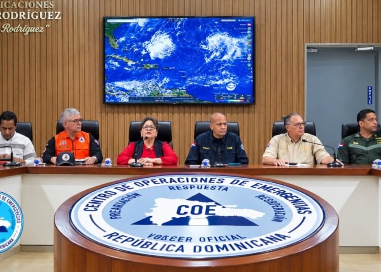 COE declara alerta verde en 22 provincias y el Distrito Nacional por intensas lluvias y vaguadas