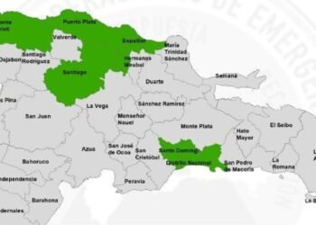 COE reduce niveles de alerta y mantiene cinco provincias en verde por lluvias