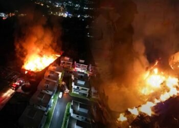 Voraz incendio arrasa con fábrica de aceite en San Cristóbal y obliga a evacuaciones