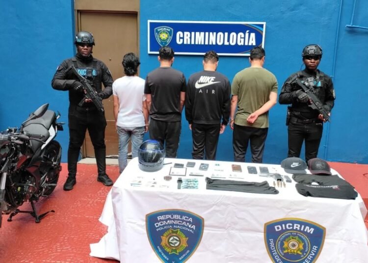 Cae banda de cuatro colombianos acusados de robos a mano armada en zonas exclusivas de la capital