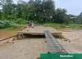 Fuerza del Pueblo exige reparar puente colapsado en Monte Plata tras lluvias